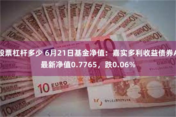 股票杠杆多少 6月21日基金净值：嘉实多利收益债券A最新净值0.7765，跌0.06%