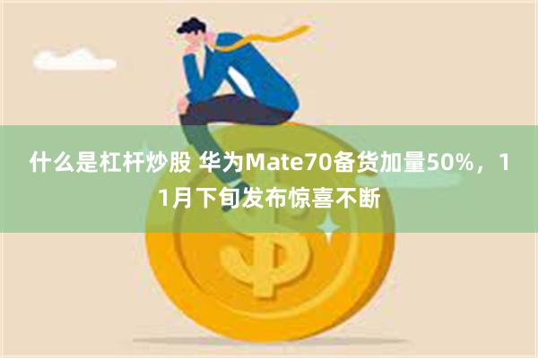 什么是杠杆炒股 华为Mate70备货加量50%，11月下旬发布惊喜不断