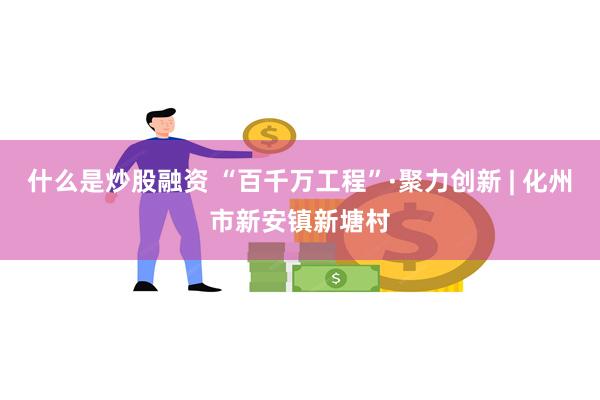 什么是炒股融资 “百千万工程”·聚力创新 | 化州市新安镇新塘村